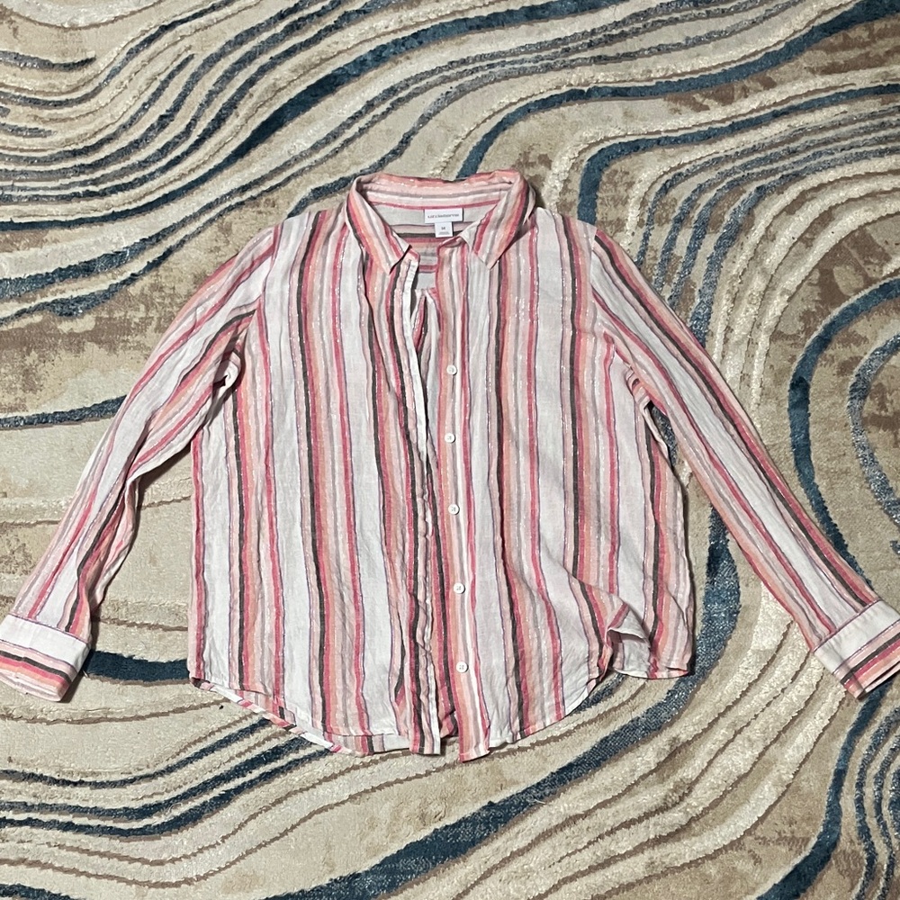 Liz Claiborne Multicolor Striped Shirt